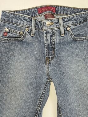 Aeropostale Women's Light Wash Flair Leg Jeans Sz 0 Long Sku 0423